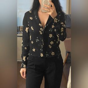 Aritzia Little Moon Button Down Top (Floral)